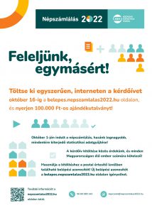 Töltse ki egyszerűen, interneten a kérdőívet október 16-ig a belepes.nepszamlalas2022.hu oldalon, és nyerjen 100.000 Ft-os ajándékutalványt! Október 1-jén indult a népszámlálás, hazánk legnagyobb, mindenkire kiterjedő statisztikai adatgyűjtése! A kérdőív kitöltése közös érdekünk, és minden Magyarországon élő ember számára kötelező! Használja a kitöltéshez a postai értesítő levélben található belépési azonosítót! Új belépési azonosítót a belepes.nepszamlalas2022.hu oldalon igényelhet. További információt a nepszamlalas2022.hu oldalon talál. Tel.: 06 80 080 143 E-mail: kapcsolat@nepszamlalas2022.hu